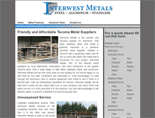 Tablet Screenshot of interwestmetals.com